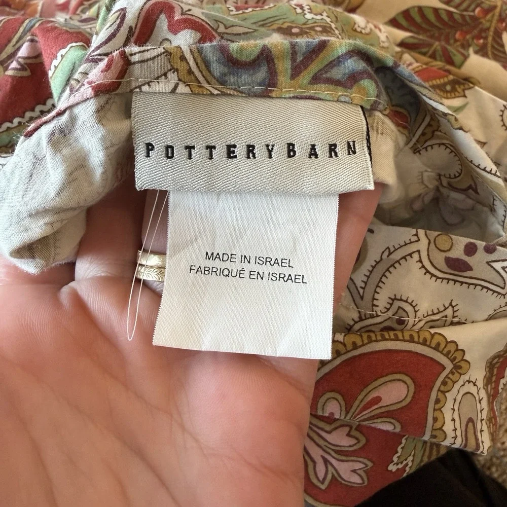 Pottery Barn Standard Wells Palampore Pillow Shams (3) and Pillowcase (1) Floral